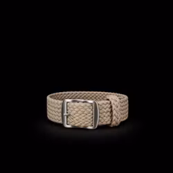 Flätat armband Sand