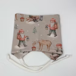 Knytelue med nisser, str.0-4mndr