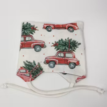 Knytelue med juletrebil, str.0-4mndr