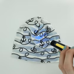 Magisk lue med anker og tau, str.3-6år