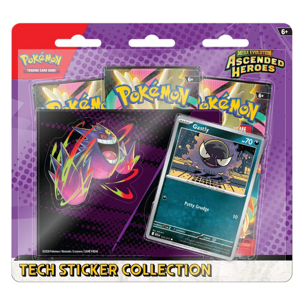 Mega Evolution Ascended Heroes Tech Sticker Collection 3 Pack