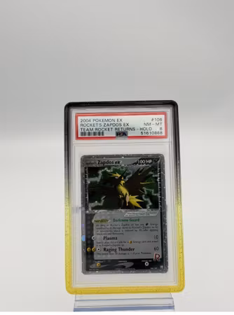 Rockets Zapdos ex PSA 8