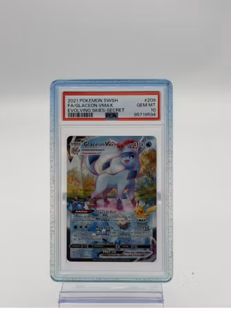 Glaceon Vmax Evolving Skies PSA 10