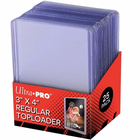 Ultra PRO: Regular Toploader 3x4 Clear - 25st