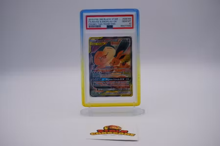 PSA 10 Eevee & Snorlax GX Promo - Tag Team