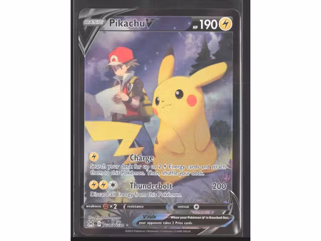 Pikachu V - TG16/TG30 - Lost Origin Trainer Gallery