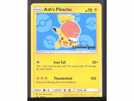 Ash's Pikachu - SM114 - SM Black Star Promos