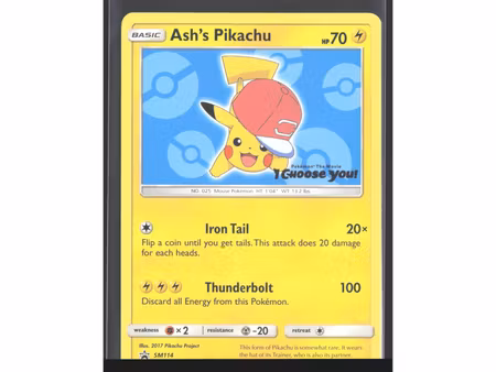 Ash's Pikachu - SM114 - SM Black Star Promos
