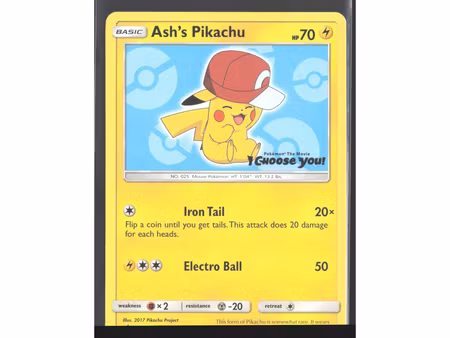 Ash's Pikachu - SM113 - SM Black Star Promos