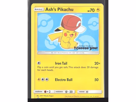 Ash's Pikachu - SM113 - SM Black Star Promos