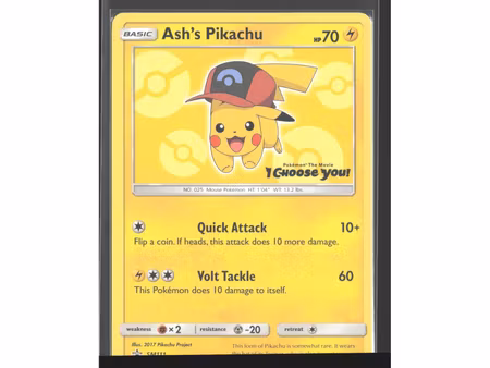 Ash's Pikachu - SM111 - SM Black Star Promos