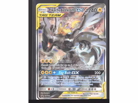 Pikachu & Zekrom-GX - SM168 - SM Black Star Promos