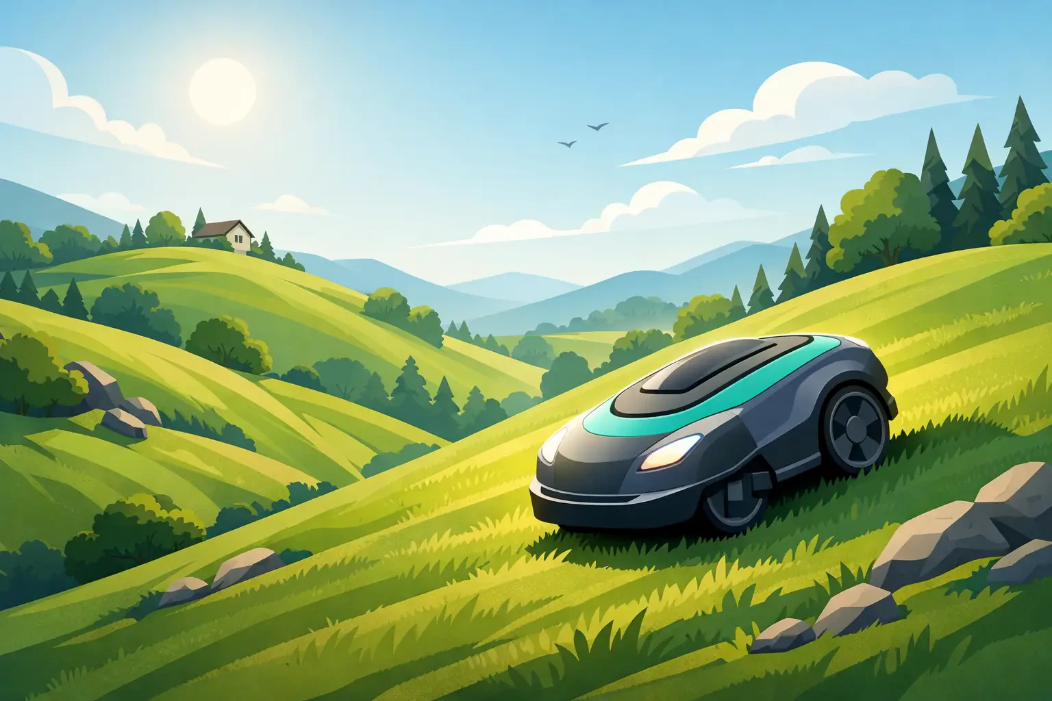 Bästa robotgräsklippare för kuperad tomt