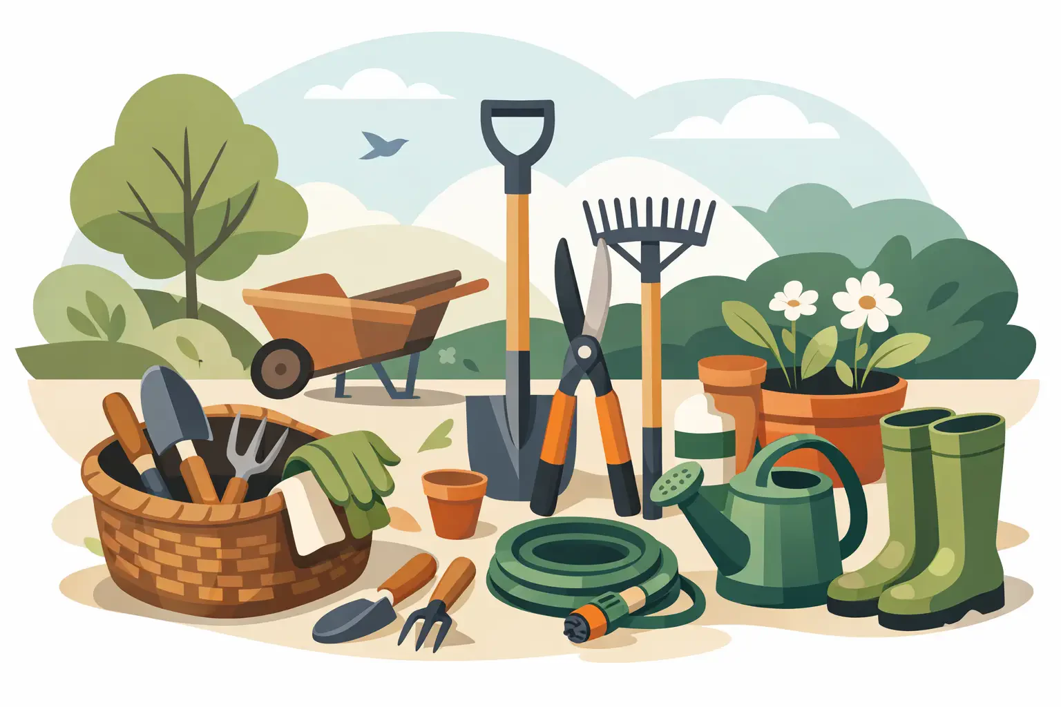 Vilka trädgårdsredskap behöver man hemma?