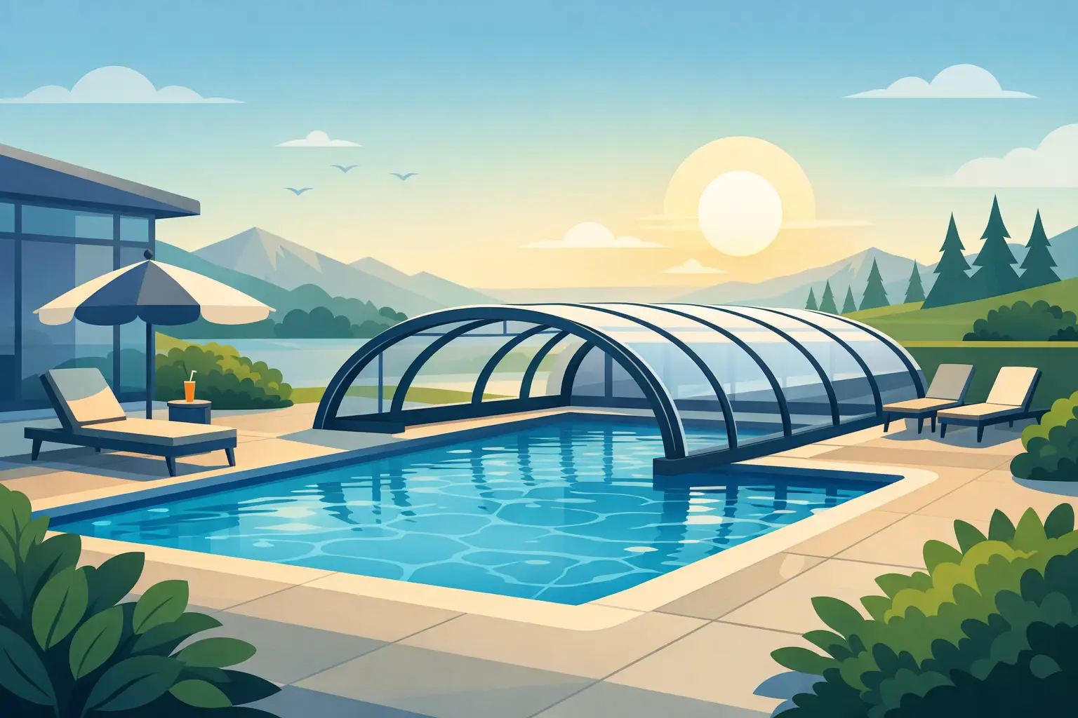 Bästa pooltak för längre säsong - så väljer du