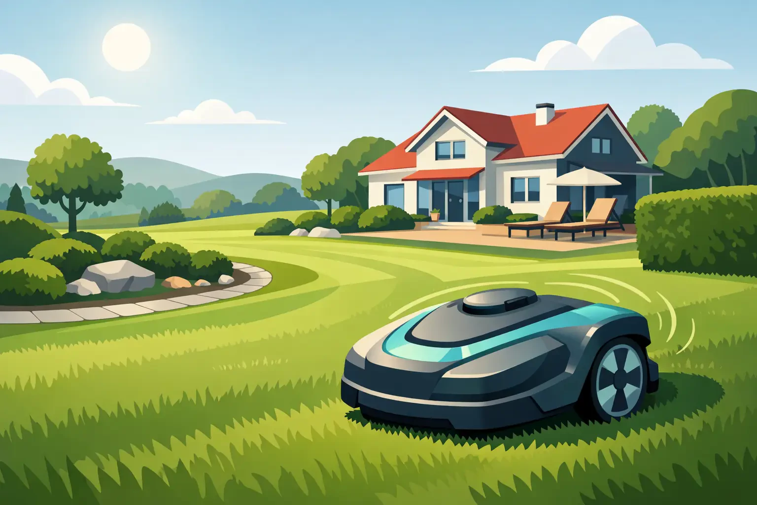Bästa robotgräsklippare för villaträdgård