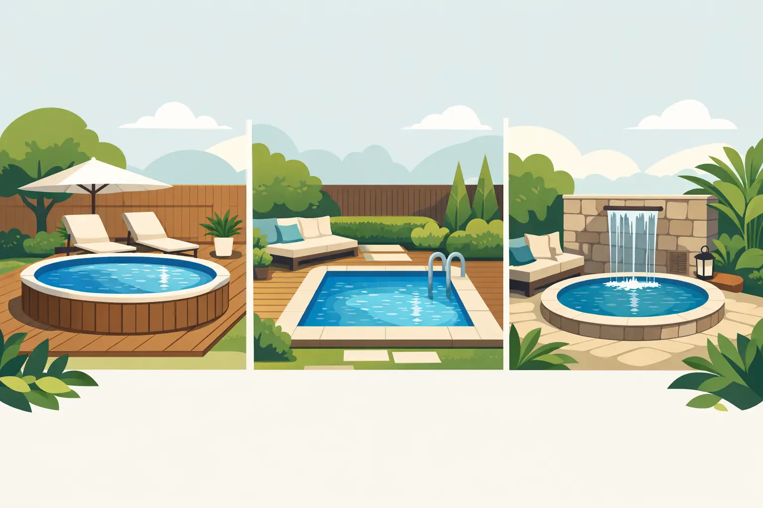 Vilken pool passar liten trädgård bäst?