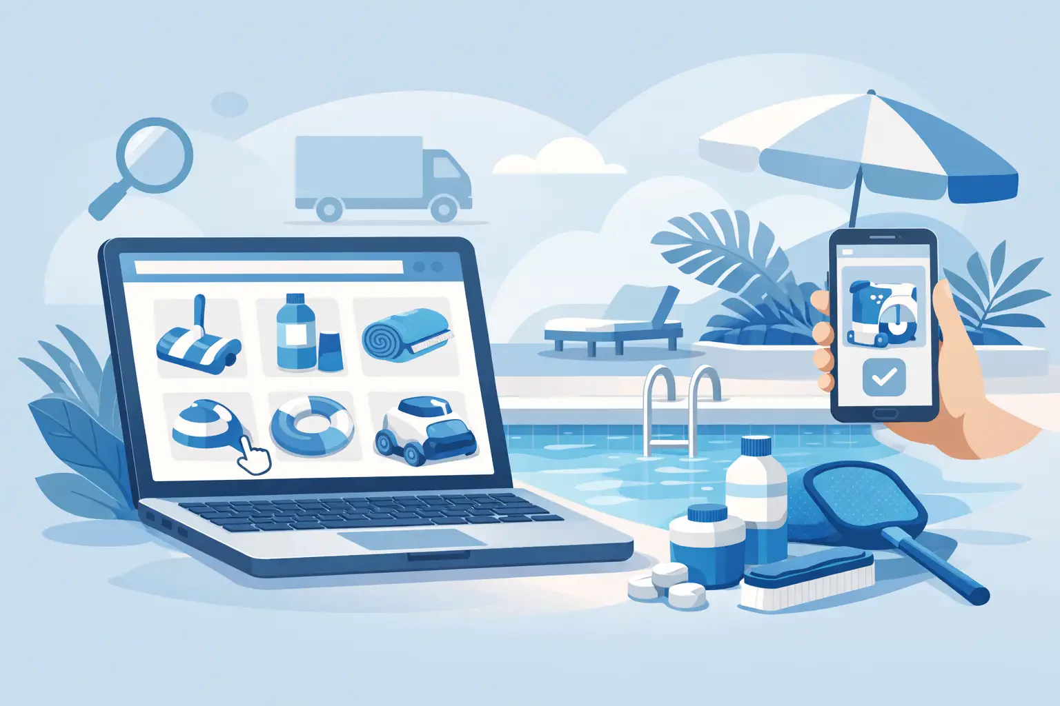 Köpa pooltillbehör online - smart och enkelt