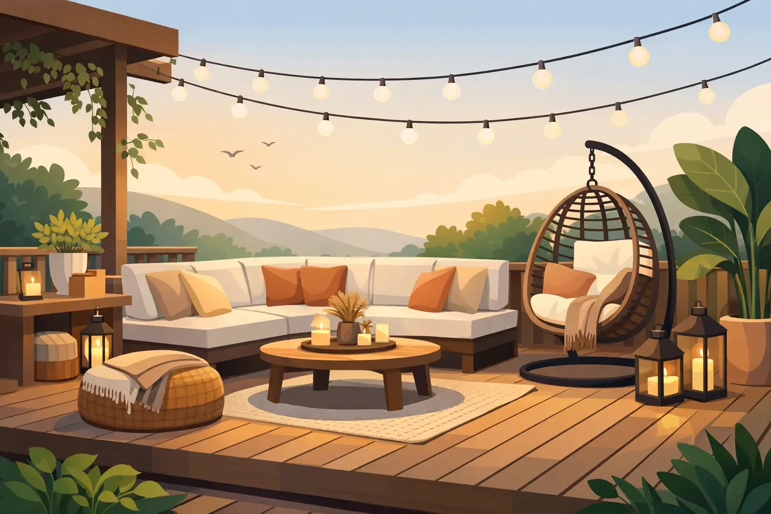 Hur inreder man en mysig altan?