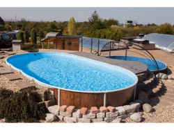 Stålväggspool Azuro Oval