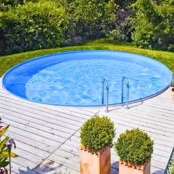 Stålväggspool Ibiza Runda