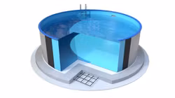 Stålväggspool Ibiza Runda