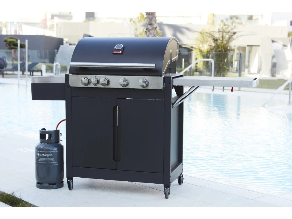 Barbecook Stella 4311 Gas Barbecue Black med Infrared Side Burner