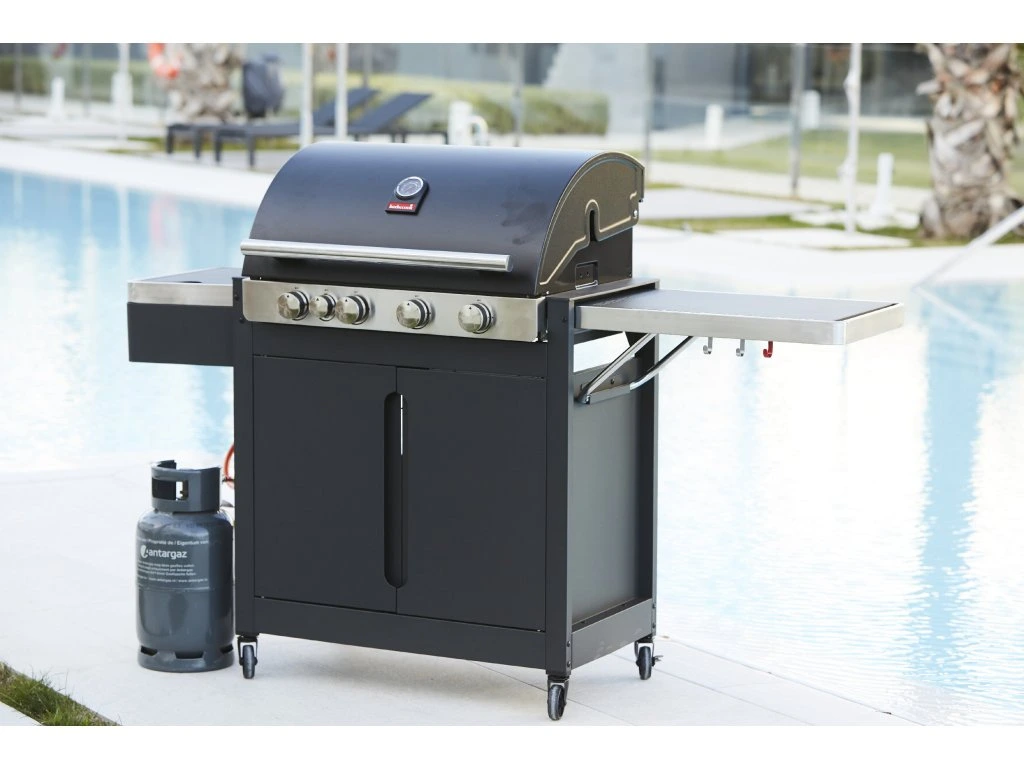 Barbecook Stella 4311 Gas Barbecue Black med Infrared Side Burner