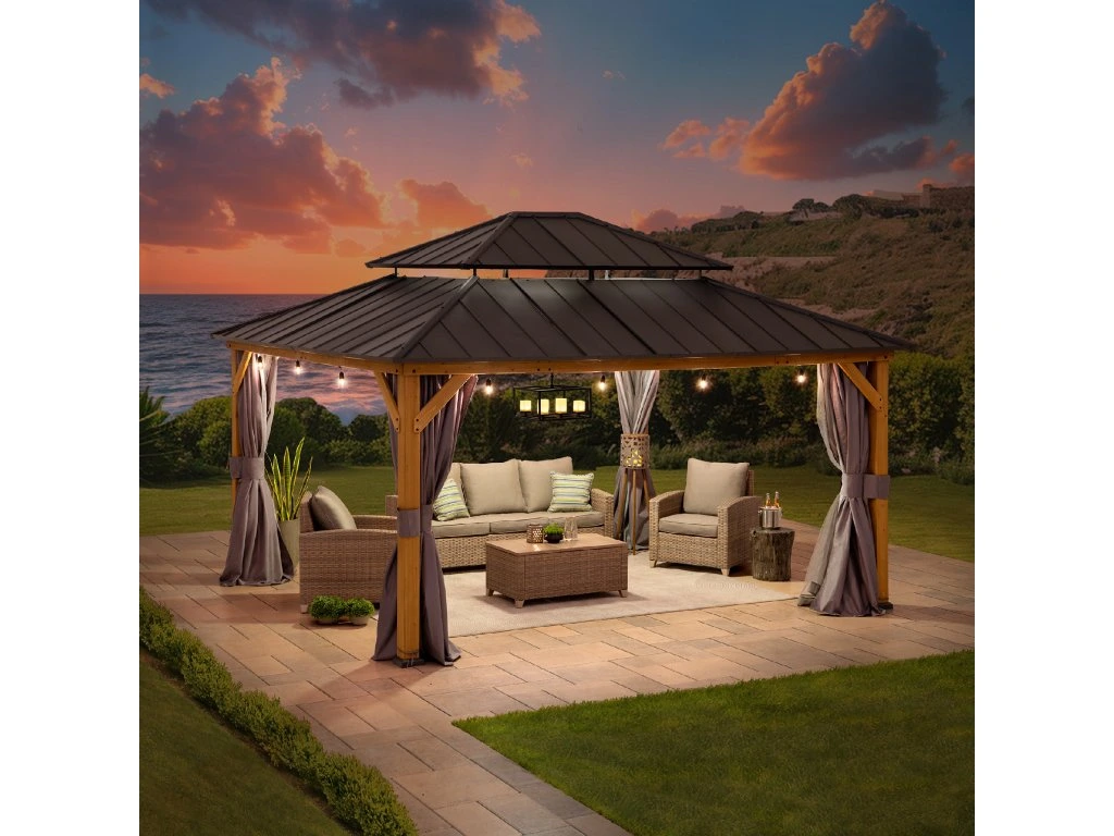 Trivor Two-Tier Hard Top Gazebo