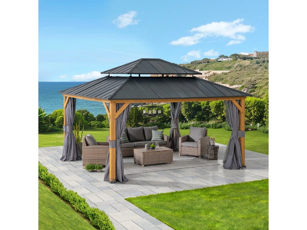 Trivor Two-Tier Hard Top Gazebo