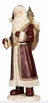 Julenisse holder bjelle - 35 cm