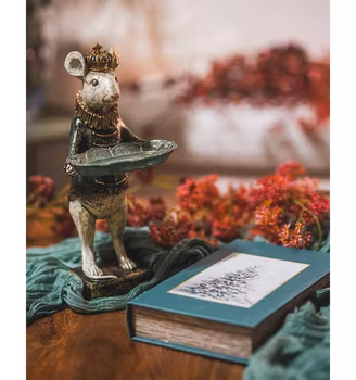 Musekongen med fat - 32 cm