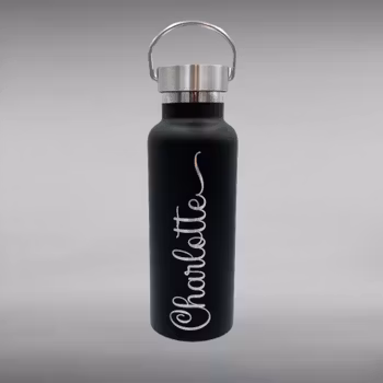 Medium - Termoflaske - Navn m/hale