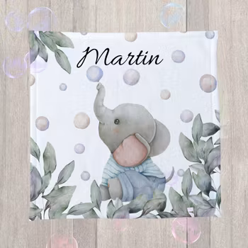 Vaskeklut - elefant blåser bobler