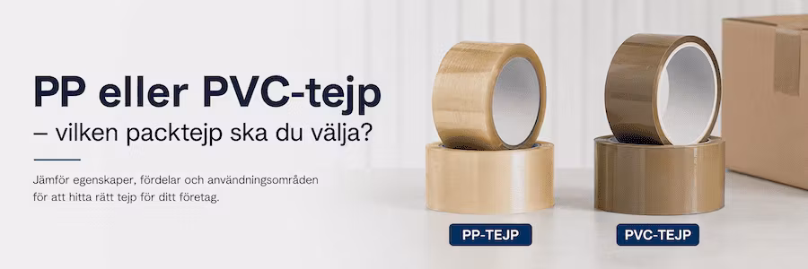 PP eller PVC-tejp – vilken packtejp ska du välja?