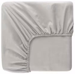 Dra på lakan Enkelsäng 90x200 Beige Borganäs of Sweden