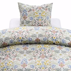 Sommarblommor Bäddset Multi Blommigt Enkeltäcke 150x210 Borganäs of Sweden