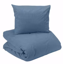 Elton Bäddset Denim BCI Bomull Enkeltäcke 150x210 Nina Royal