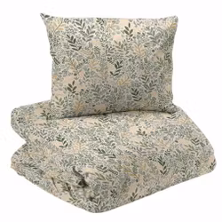 Hage Påslakanset Linne Blommigt Enkeltäcke 150x210 Redlunds