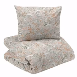 Hage Bäddset Persika Blommigt Enkeltäcke 150x210 Redlunds