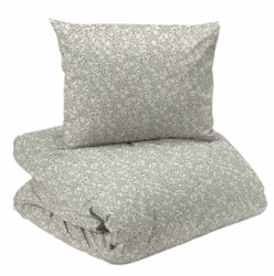 Junis Bäddset Bäckebölja Grön Blommor Enkeltäcke 150x210 Redlunds