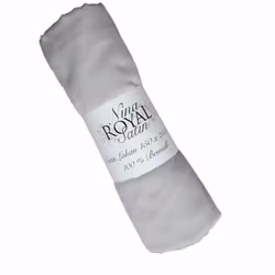 Lakan Satin Grå BCI Bomull Enkelsäng 150x250 Nina Royal