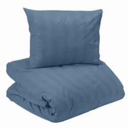 Mirage Påslakanset Hotell Satin Blå Enkeltäcke 150x210 Redlunds