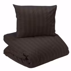 Mirage Påslakanset Hotell Satin Choklad Enkeltäcke 150x210 Redlunds