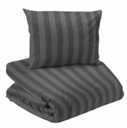 Mirage Bäddset Hotell Satin Mörkgrå Enkeltäcke 150x210 Redlunds