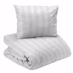 Mirage Påslakanset Hotell Satin Vit Enkeltäcke 150x210 Redlunds
