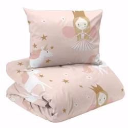 Nellie Påslakanset Prinsessa Rosa Barn Enkeltäcke 150x210 Redlunds