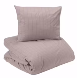 Square Bäddset Satin Rosa Enkeltäcke 150x210 Redlunds