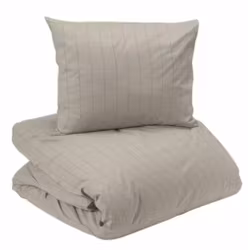 Square Bäddset Satin Sand Enkeltäcke 150x210 Redlunds