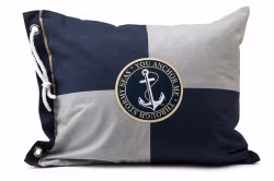 Kuddfodral Barsebäck 50x60 Marinblå/Grå Lord Nelson Victory